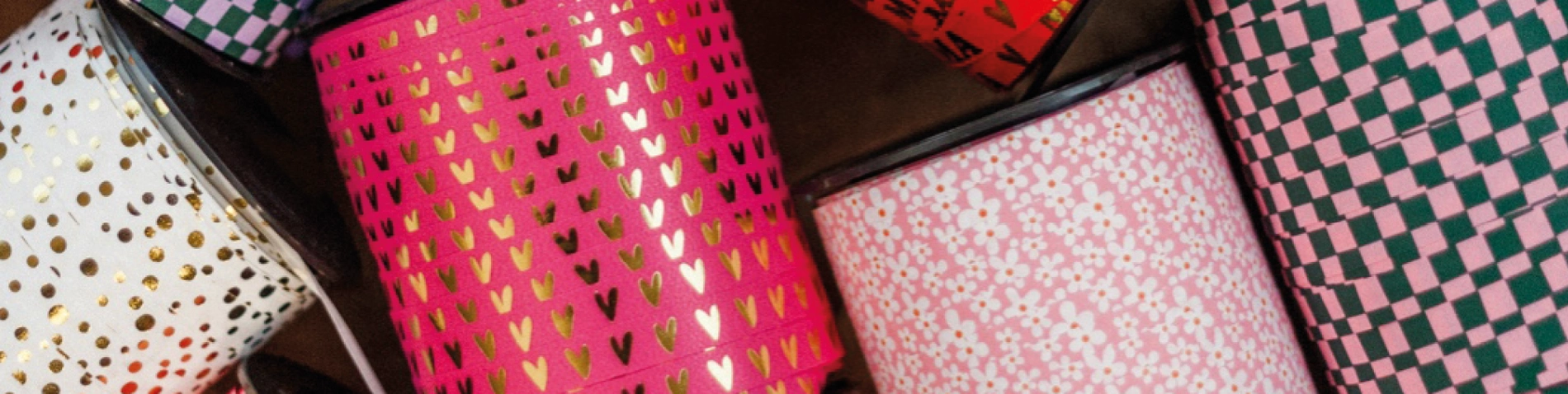 cadeaulint, lint, bedrukt lint